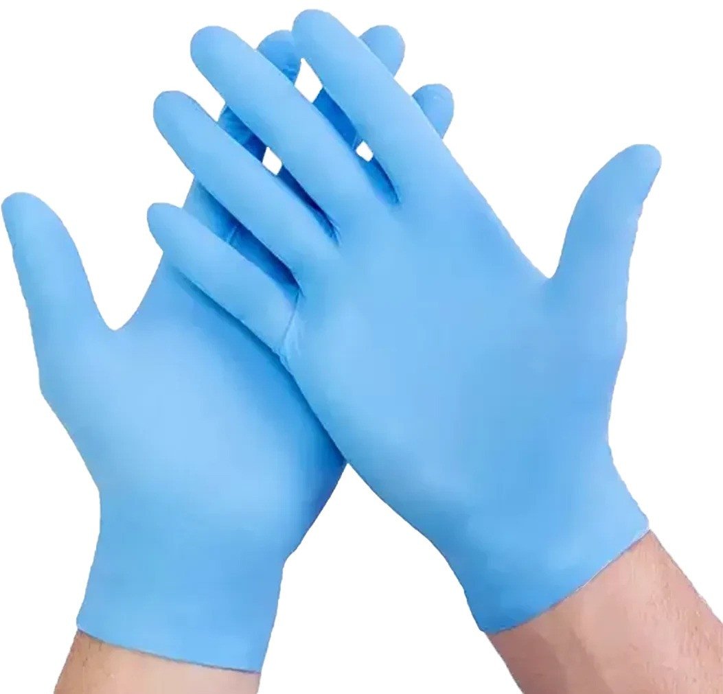 Nitrile examination gloves