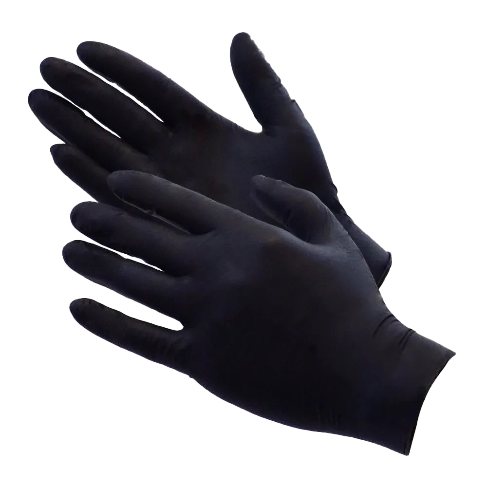 Examination Gloves - Nitrile, Black